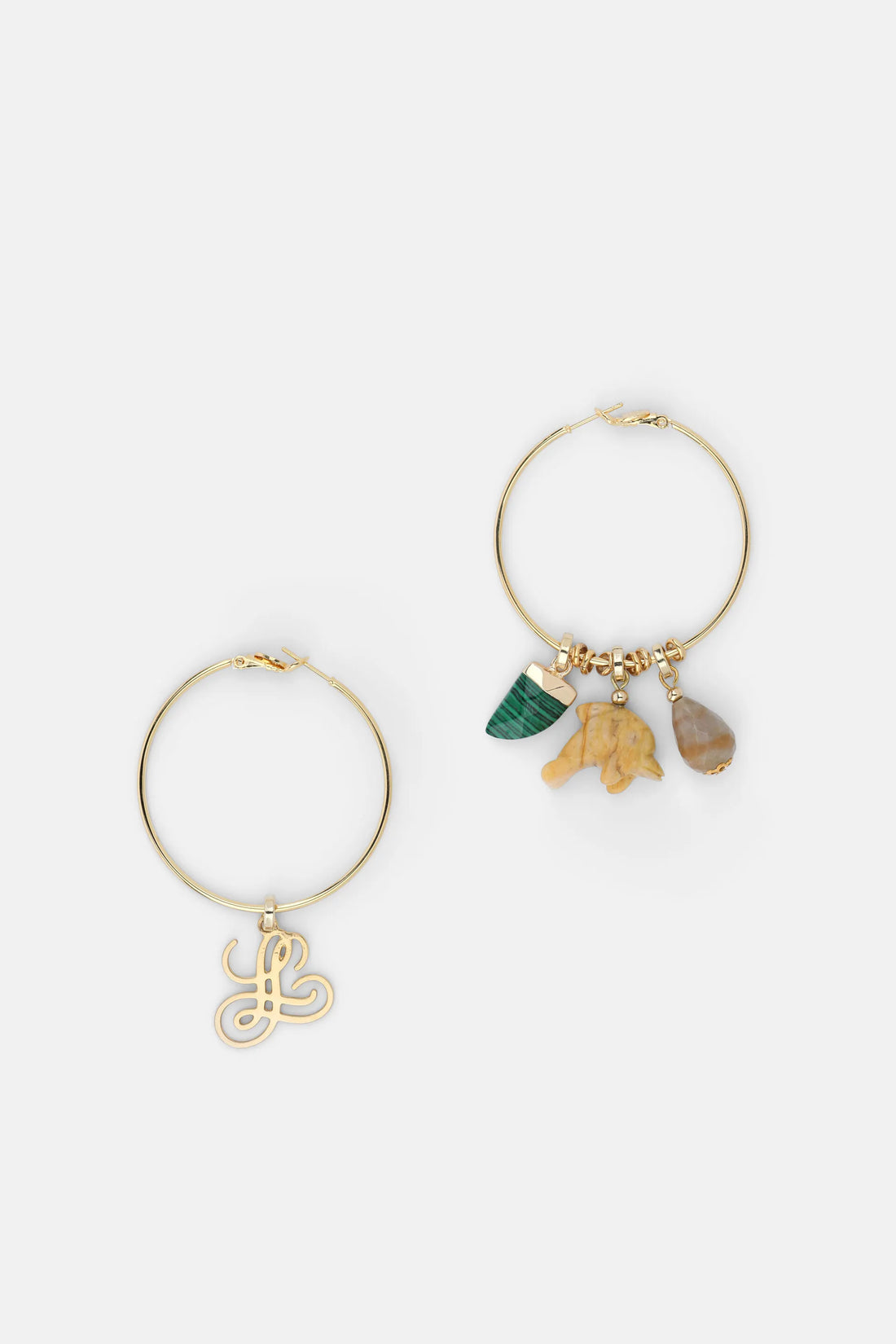 Luisa Spagnoli Toni Verdi/Giallo/Oro Women Nandu - Charm Earrings SKU: NANDU_3254 0002 Image 01