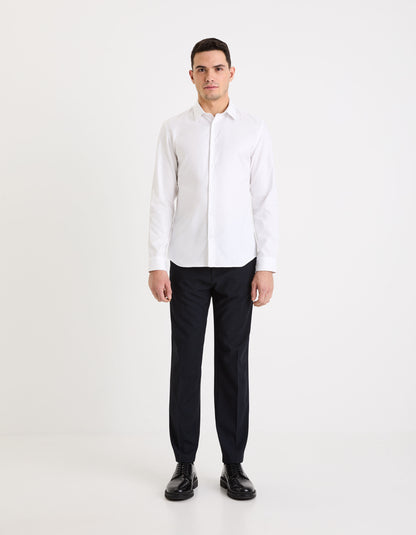 Slim Cotton Shirt Oxford_03