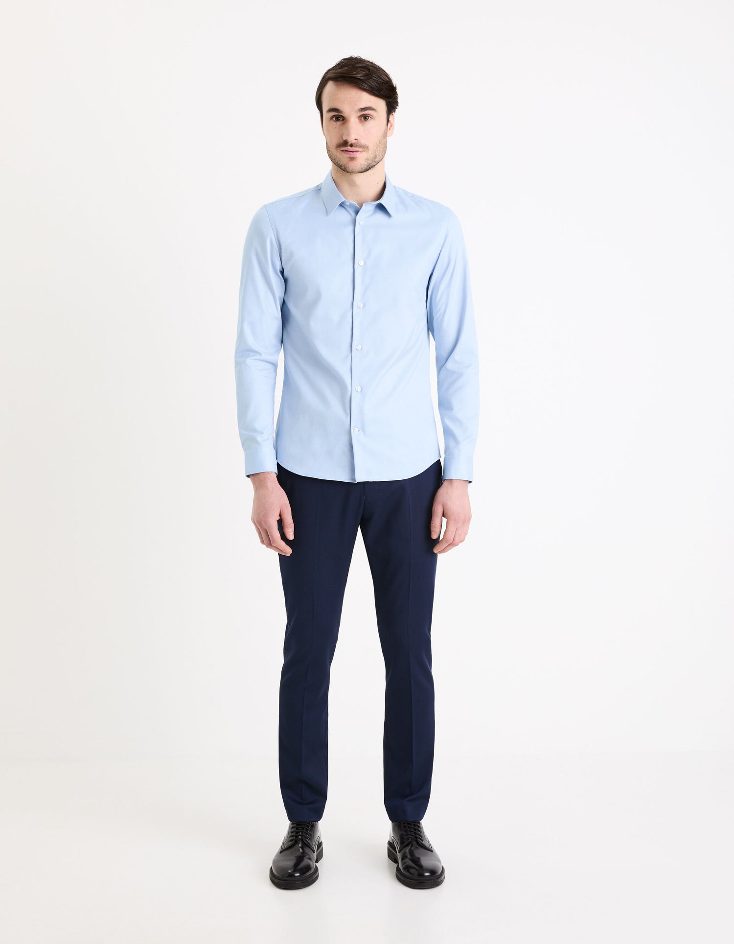 Slim Cotton Shirt Oxford_03