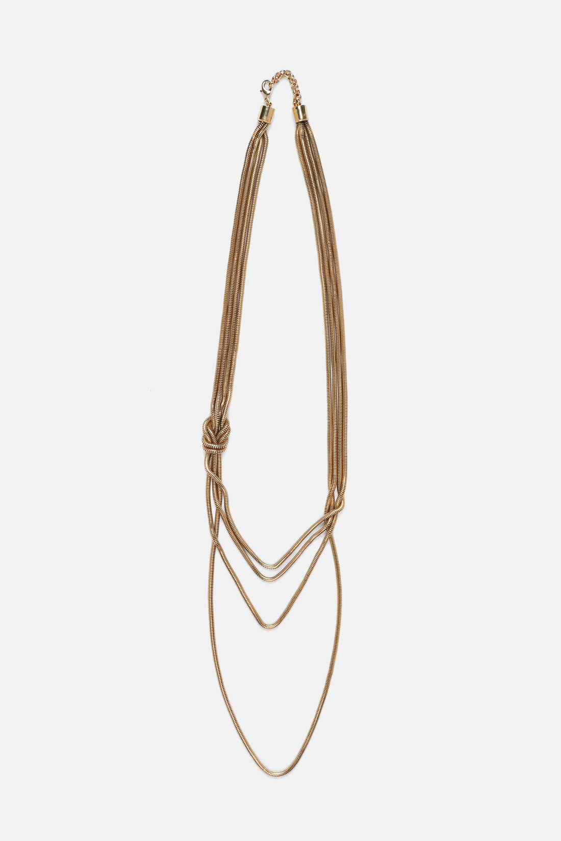 Luisa Spagnoli Oro Women Navali - Multi-Strand Brass Necklace SKU: NAVALI_0002 Image 01