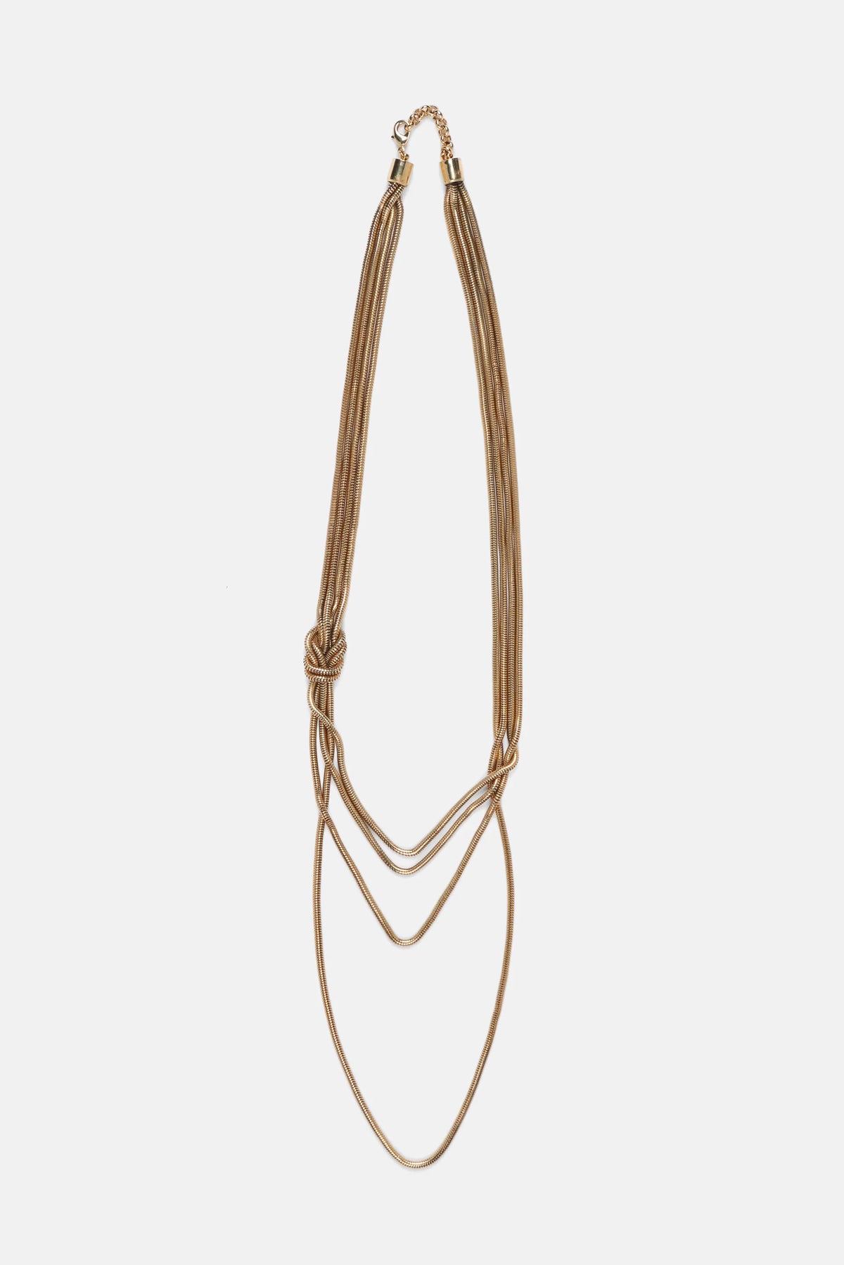 Luisa Spagnoli Oro Women Navali - Multi-Strand Brass Necklace SKU: NAVALI_0002 Image 01