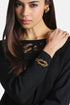 Luisa Spagnoli Oro Women Navigero - Brass Cuff Bracelet SKU: NAVIGERO_0002 Image 02