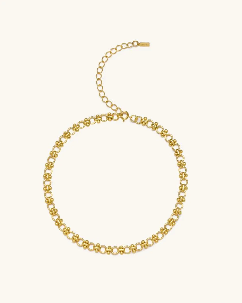JW PEI Gold Women A Chain Necklace - Gold SKU: NE012-1_Gold Image 01