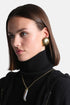 Luisa Spagnoli Oro Women Neanide - Maxi Satin-Finish Brass Earrings SKU: NEANIDE_0002 Image 02