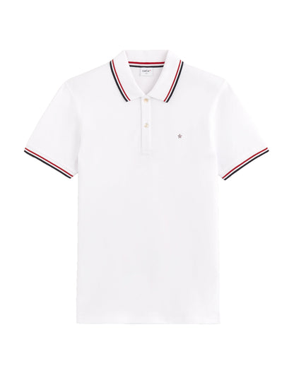 Stretch Cotton Slim Pique Polo Shirt_01