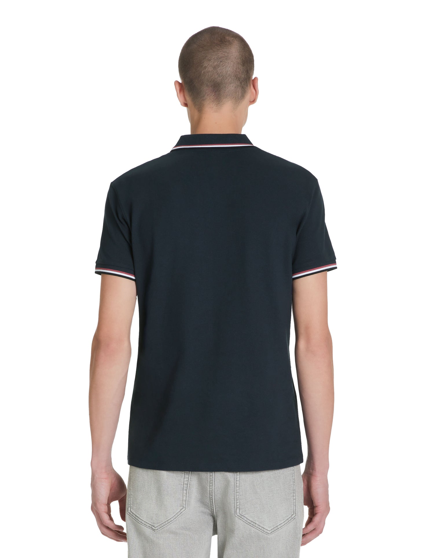 Stretch Cotton Slim Pique Polo Shirt_04