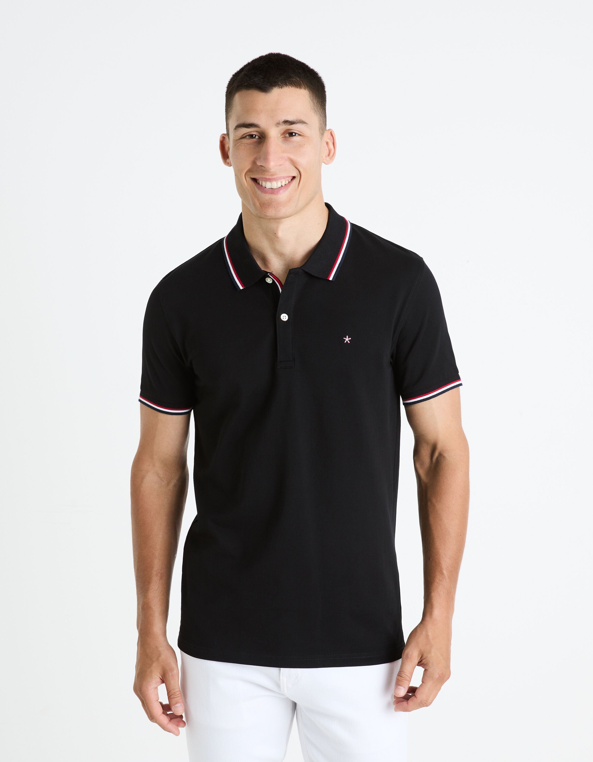 Stretch Cotton Slim Pique Polo Shirt_02