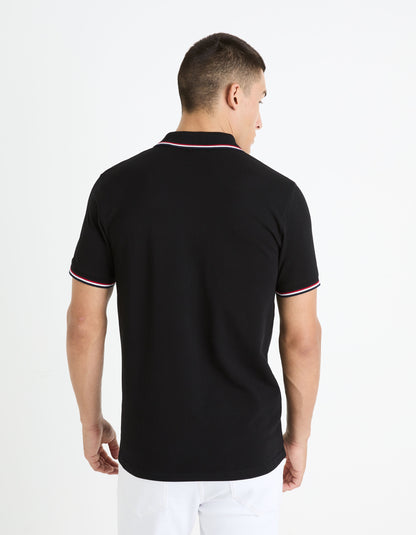 Stretch Cotton Slim Pique Polo Shirt_04