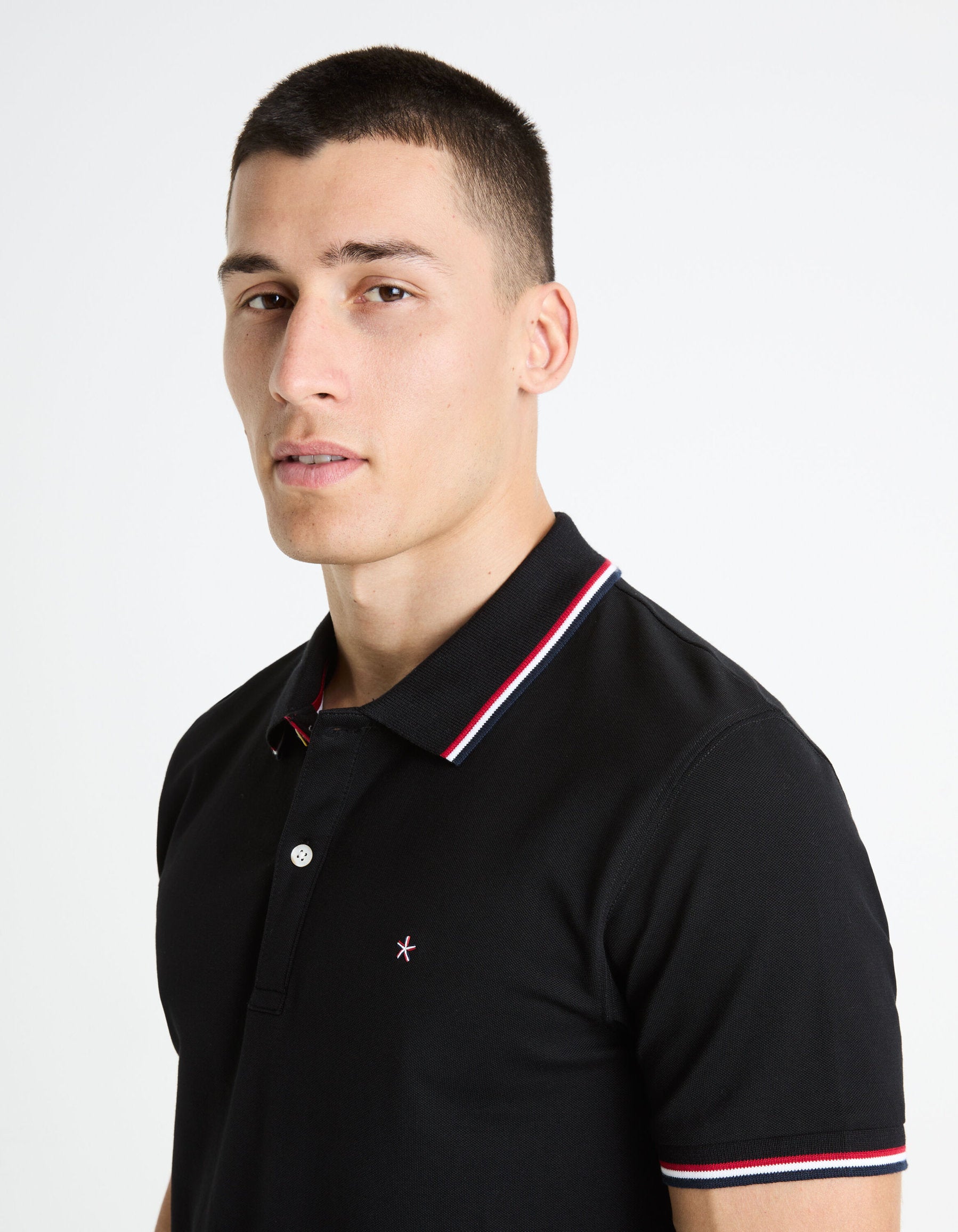 Stretch Cotton Slim Pique Polo Shirt_05