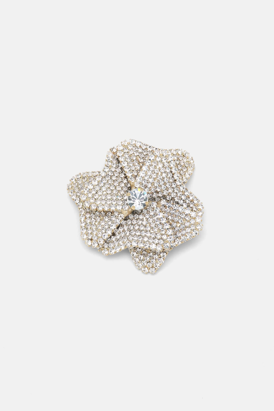 Luisa Spagnoli Nickel/Oro Women Nellore - Floral PavŽ Brooch SKU: NELLORE_0001 0002 Image 01