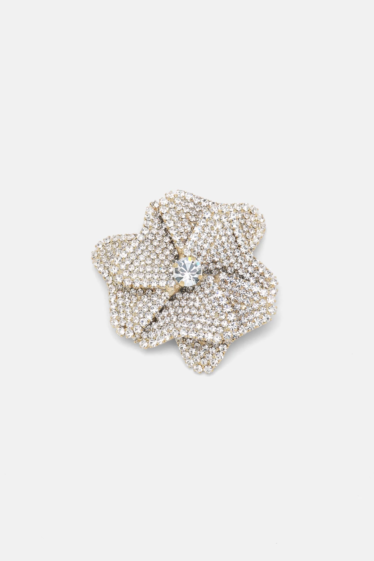 Luisa Spagnoli Nickel/Oro Women Nellore - Floral PavŽ Brooch SKU: NELLORE_0001 0002 Image 01