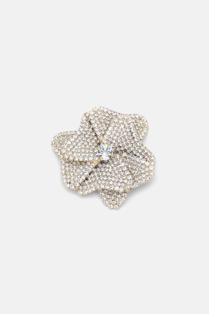 Luisa Spagnoli Nickel/Oro Women Nellore - Floral PavŽ Brooch SKU: NELLORE_0001 0002 Image 01