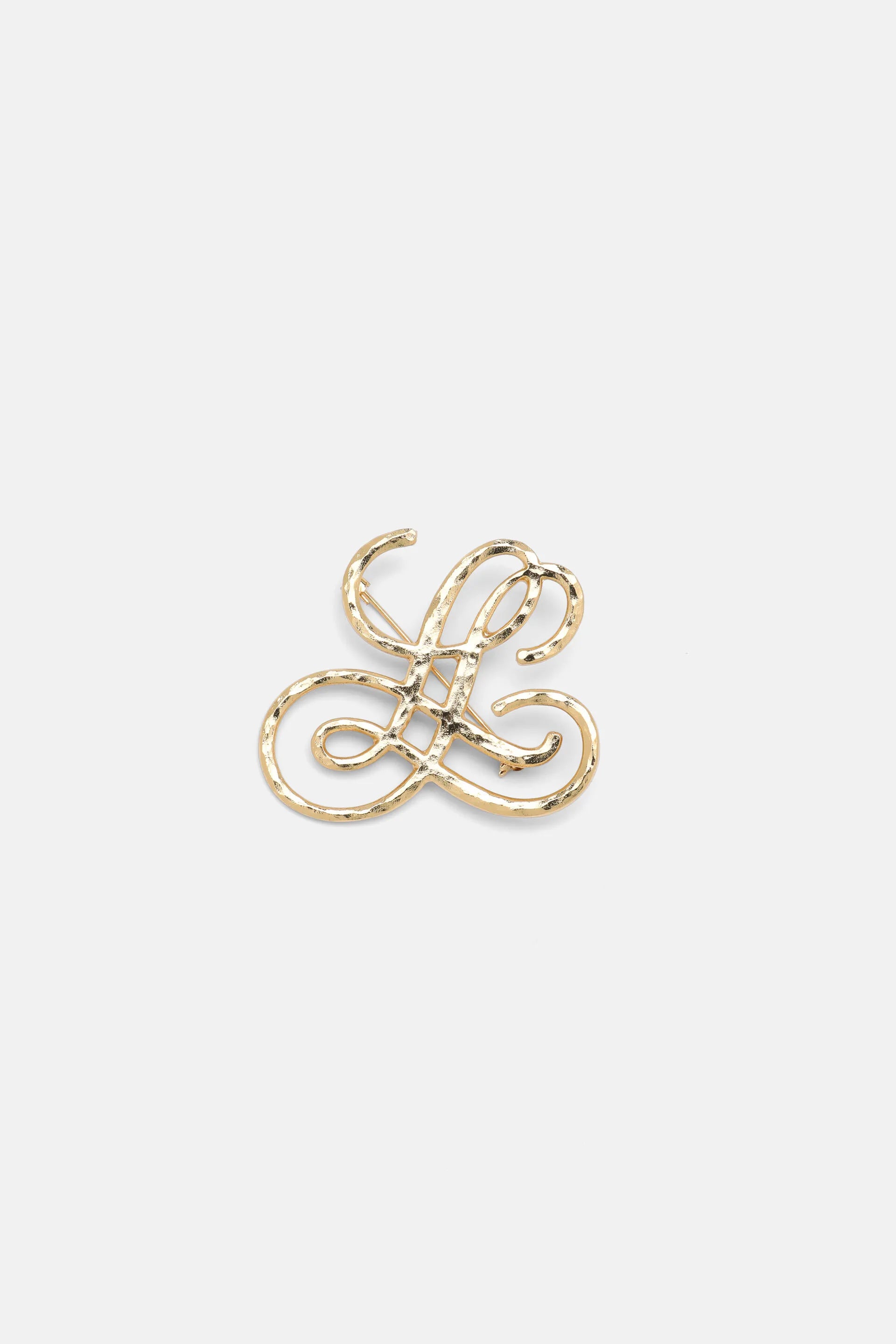 Luisa Spagnoli Oro Women Nerita - Signature Logo Brooch SKU: NERITA C_0002 Image 01