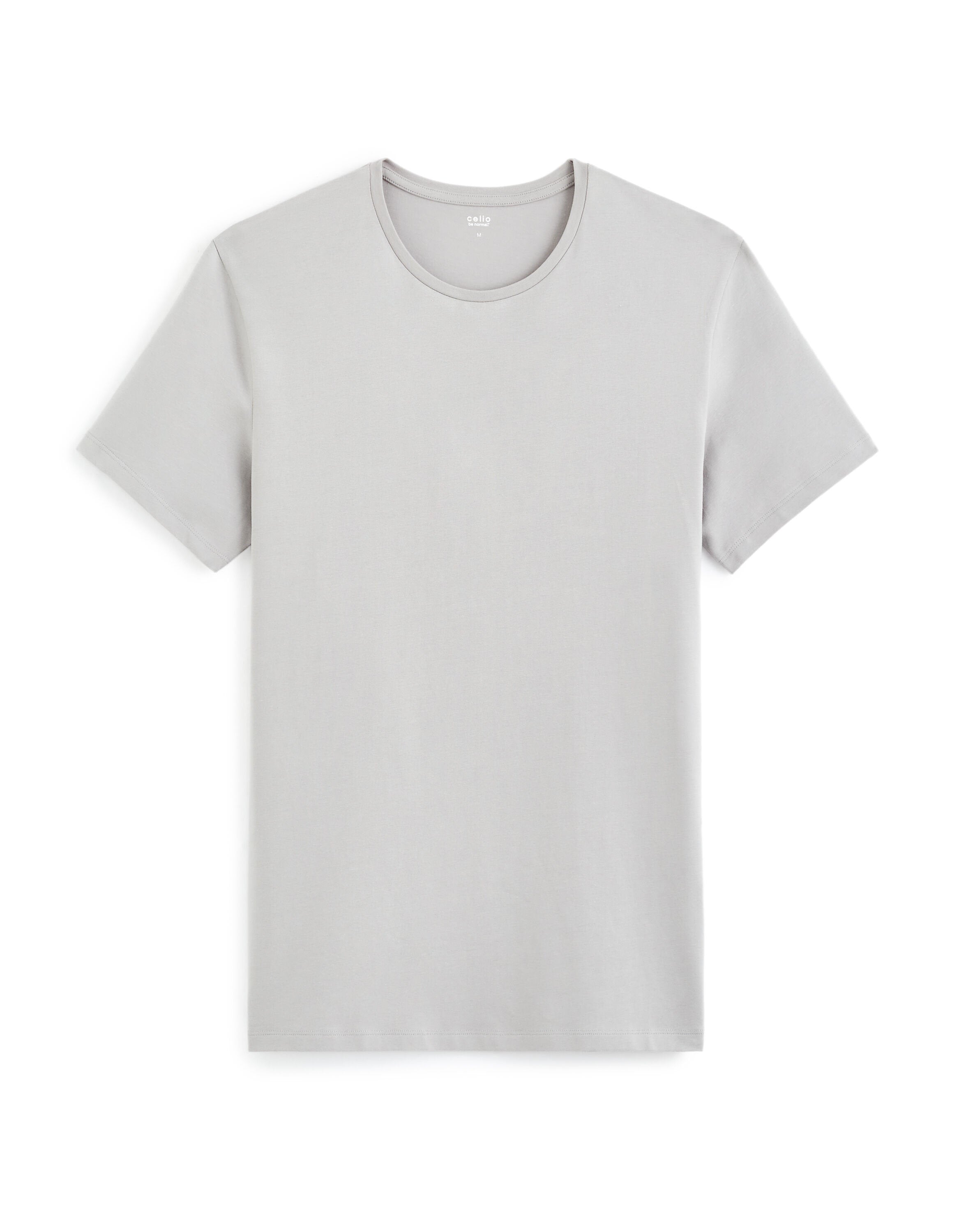 Slim-Neck Stretch Cotton T-Shirt_01