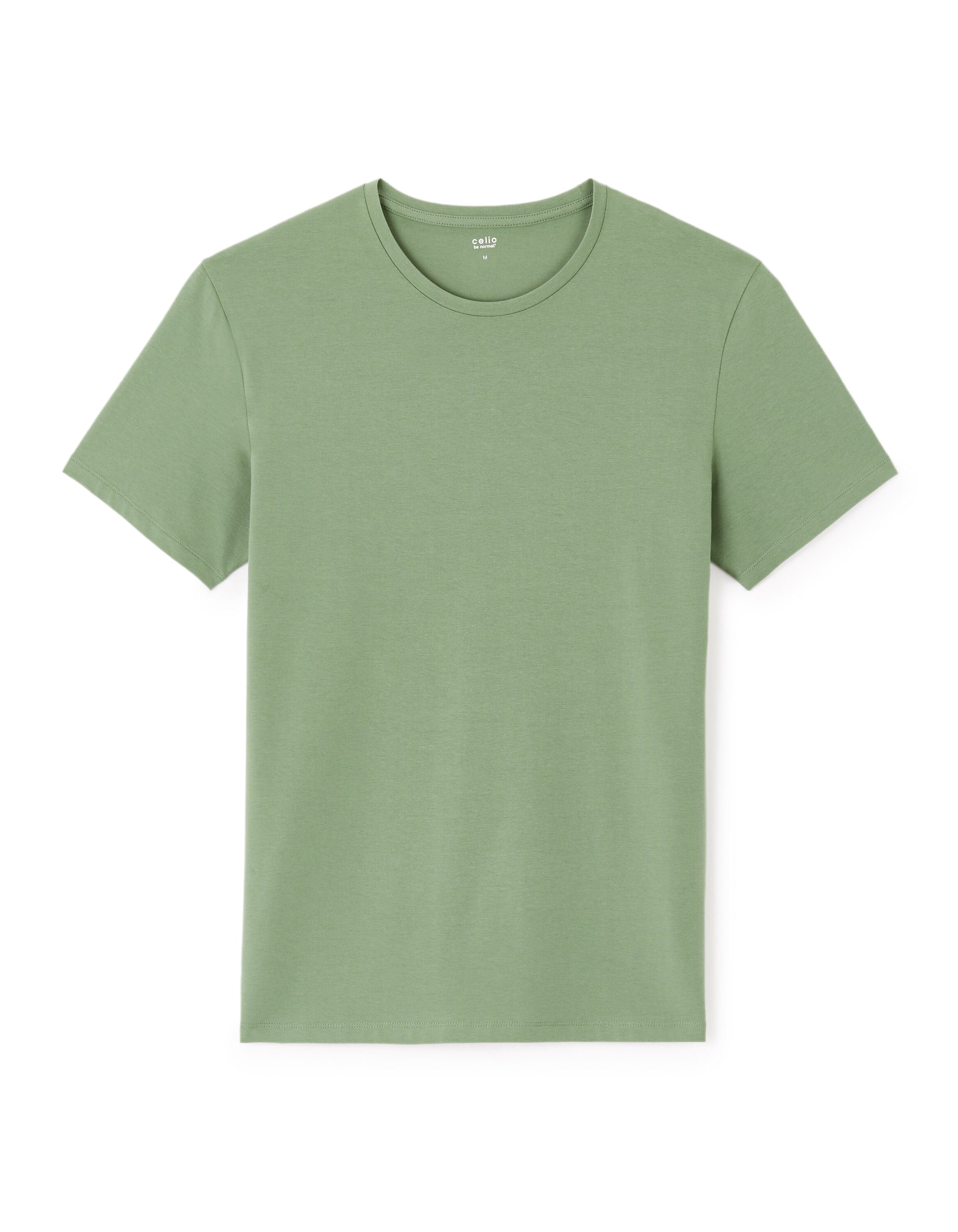 Slim-Neck Stretch Cotton T-Shirt_01