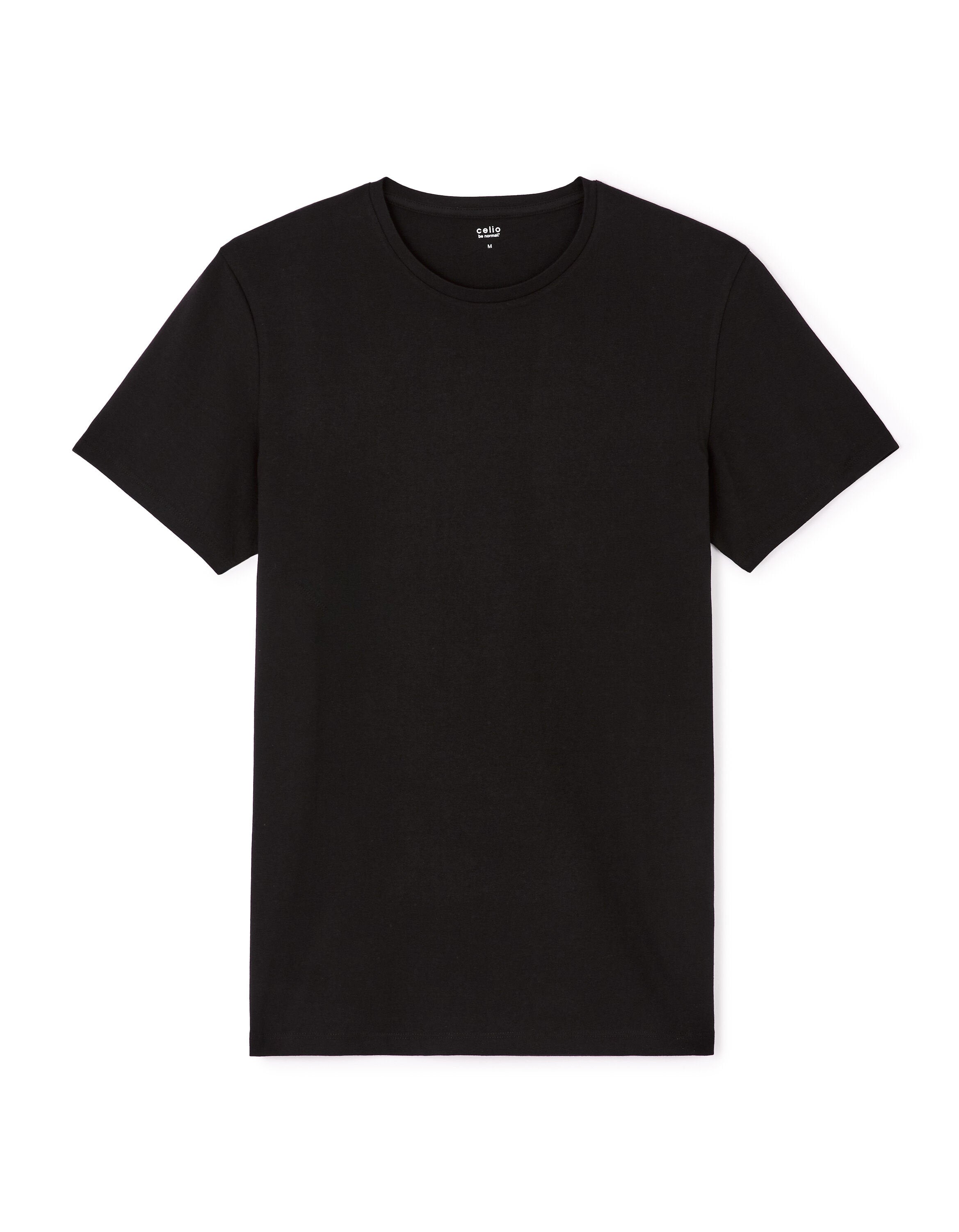 Slim-Neck Stretch Cotton T-Shirt_01