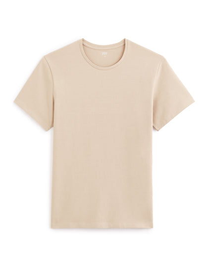 Slim-Neck Stretch Cotton T-Shirt_01