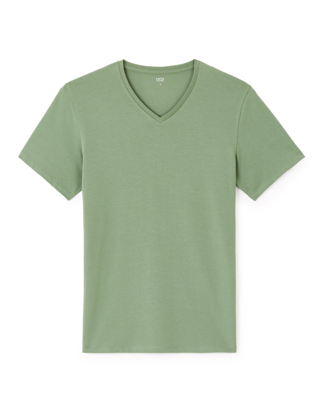 V-Collar Slim T-Shirt In Stretch Cotton_01