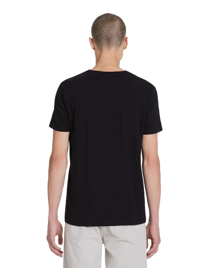 V-Collar Slim T-Shirt In Stretch Cotton_04