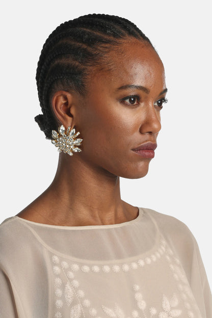 Luisa Spagnoli Nickel/Oro Women Neurina - Stud Earrings SKU: NEURINA_0001 0002 Image 02