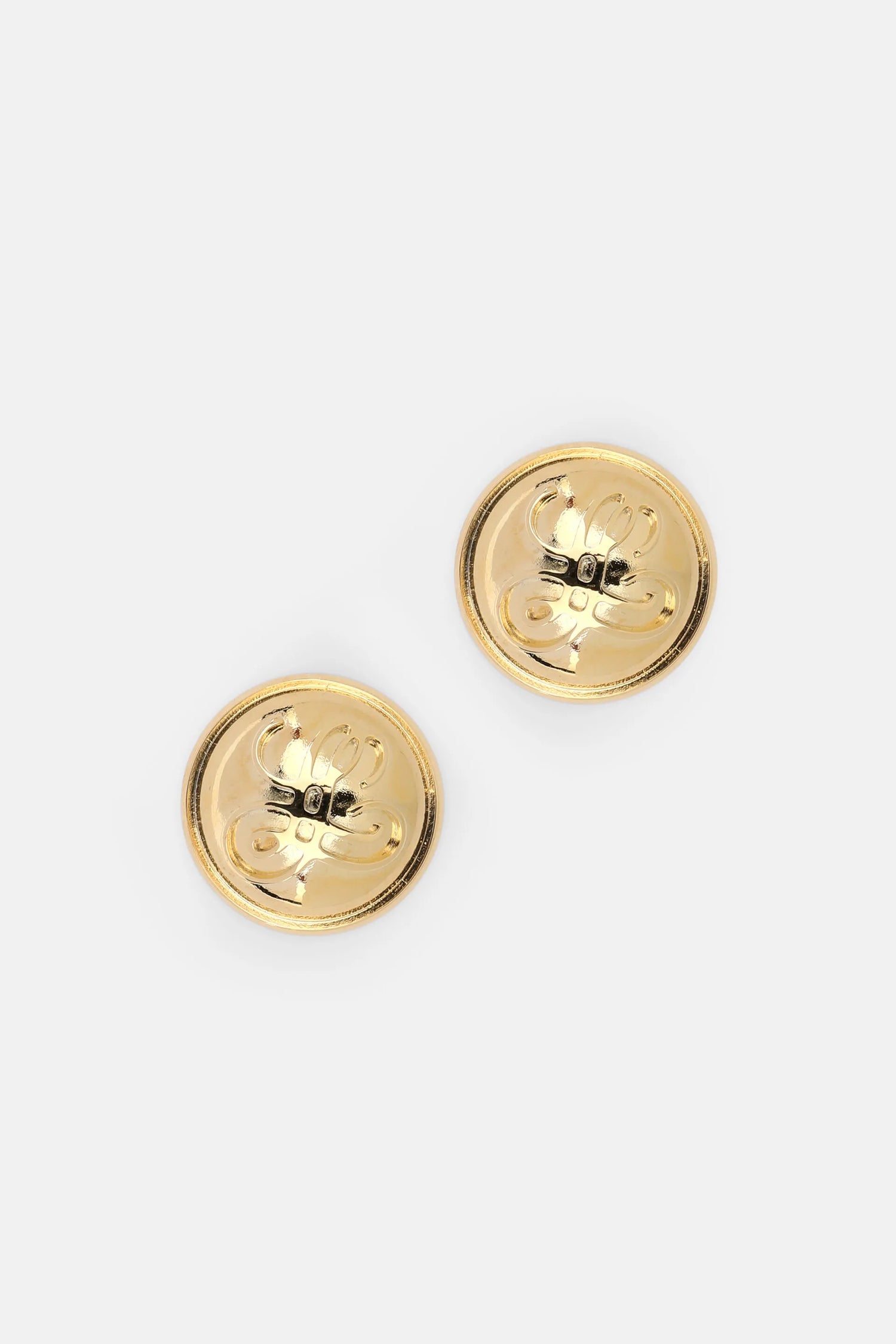 Luisa Spagnoli_Gold_Niauli - Heraldic Button Earrings_NIAULI_0002_02