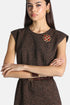 Luisa Spagnoli Rosso/Oro Women Nicolet - Floral-Shaped Brooch SKU: NICOLET_1623 0002 Image 02