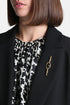 Luisa Spagnoli Nero/Nickel/Oro Women Nipplo - Crystal-Embellished Cabochon-Effect Brooch SKU: NIPPLO_0101 0001 0002 Image 02