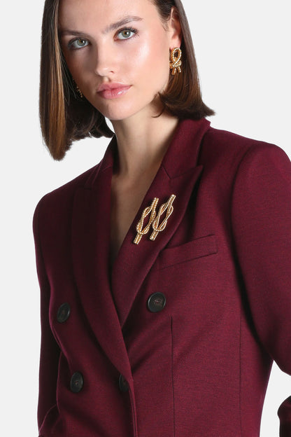 Luisa Spagnoli Oro Women Nolanite - Knot Brooch SKU: NOLANITE A_0002 Image 02