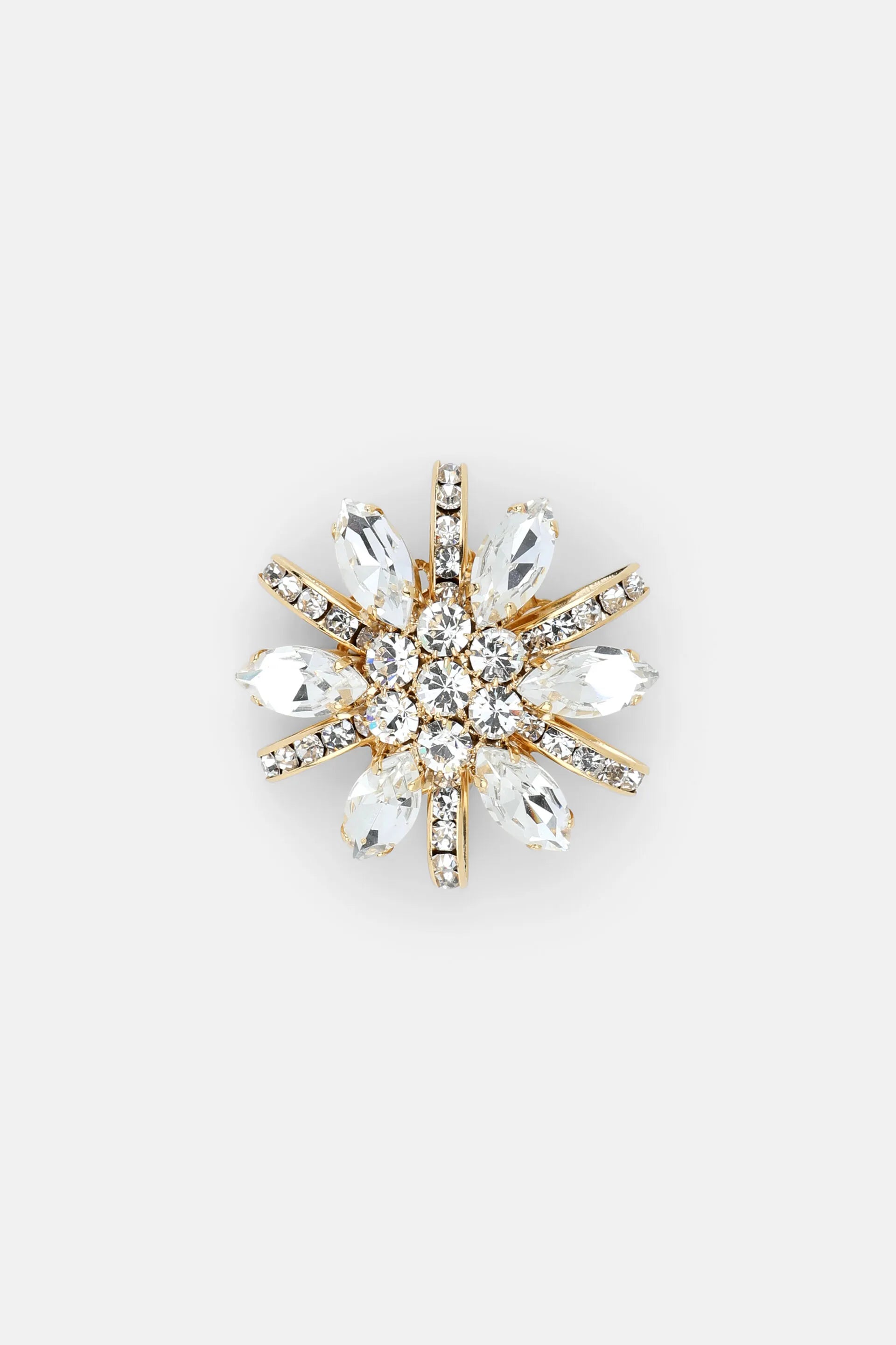 Luisa Spagnoli Nickel/Oro Women Nolles - Crystal-Embellished Brooch SKU: NOLLES_0001 0002 Image 01