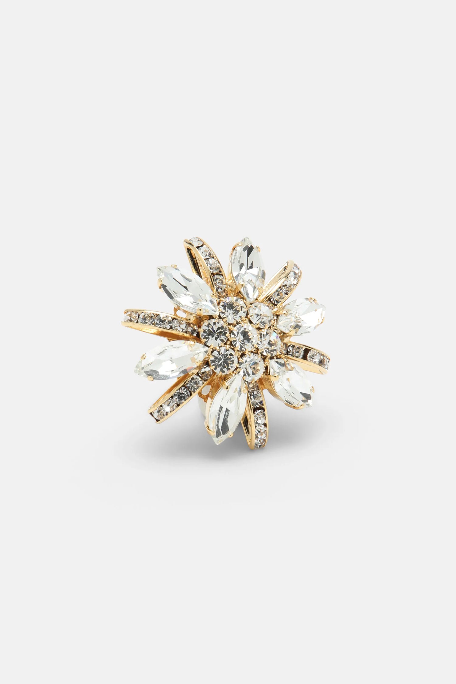 Luisa Spagnoli Nickel/Oro Women Nolles - Crystal-Embellished Brooch SKU: NOLLES_0001 0002 Image 03