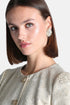 Luisa Spagnoli Nickel/Oro Women Notabili - Brass Drop Earrings with Rhinestones SKU: NOTABILI_0001 0002 Image 02