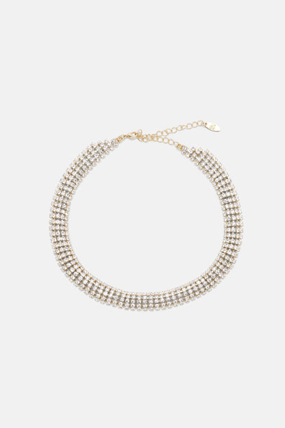 Luisa Spagnoli Nickel/Oro Women Notata - Rhinestone-Embellished Choker Necklace SKU: NOTATA_0001 0002 Image 01