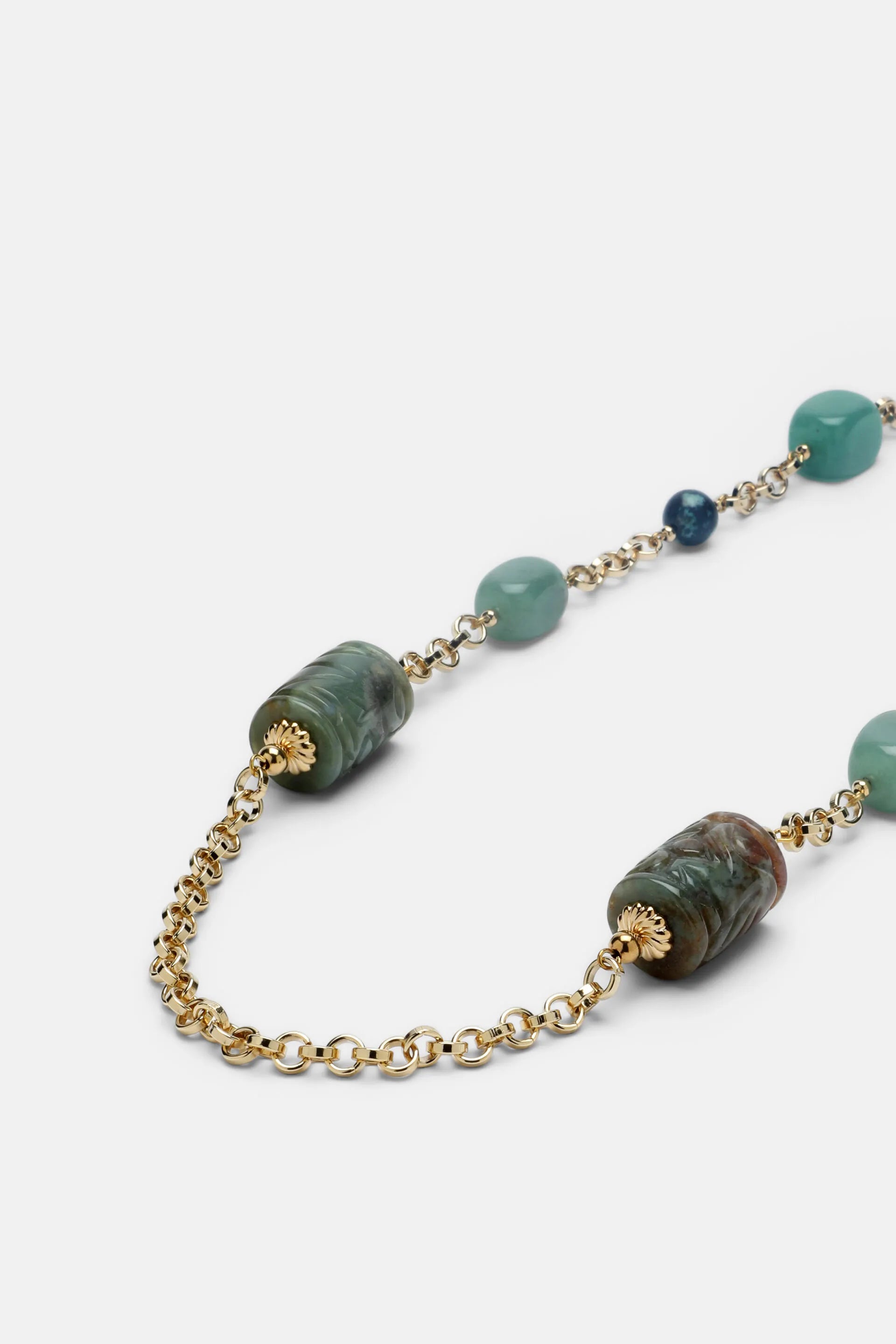 Luisa Spagnoli Toni Verdi/Oro Women Notista - Stone-Embellished Necklace SKU: NOTISTA_1712 0002 Image 03