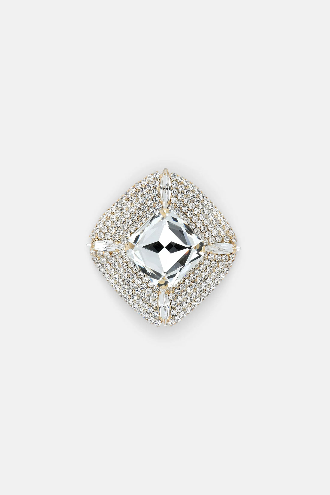 Luisa Spagnoli_Nickel_Nuculana - Cushion-Cut Crystal-Embellished Brooch_NUCULANA_0001 0002_02