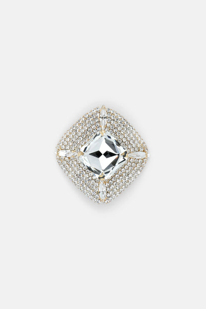 Luisa Spagnoli_Nickel_Nuculana - Cushion-Cut Crystal-Embellished Brooch_NUCULANA_0001 0002_02