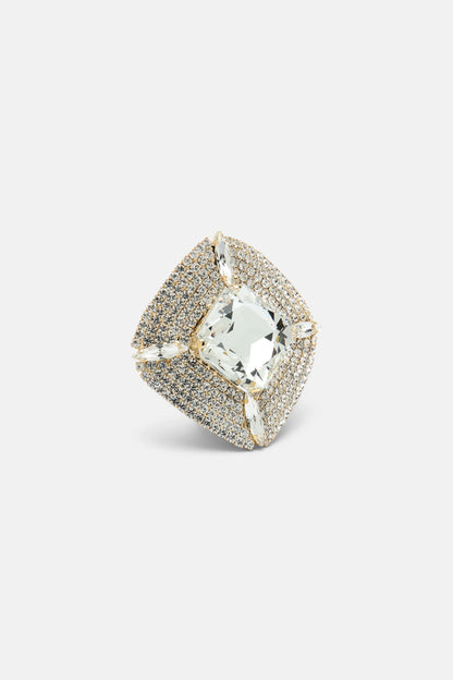 Luisa Spagnoli_Nickel_Nuculana - Cushion-Cut Crystal-Embellished Brooch_NUCULANA_0001 0002_03