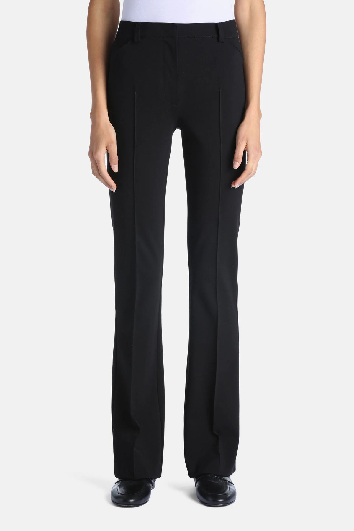 Luisa Spagnoli Nero Women Octavia - Slim-Fit Pants with Pressed Crease SKU: OCTAVIA_0101 Image 01