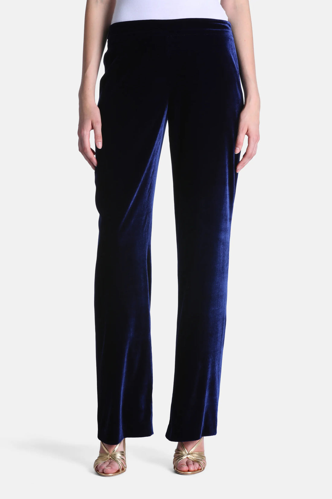 Luisa Spagnoli Blu Women Offida Elegant Regular-Fit Pants SKU: OFFIDA_1221 Image 01