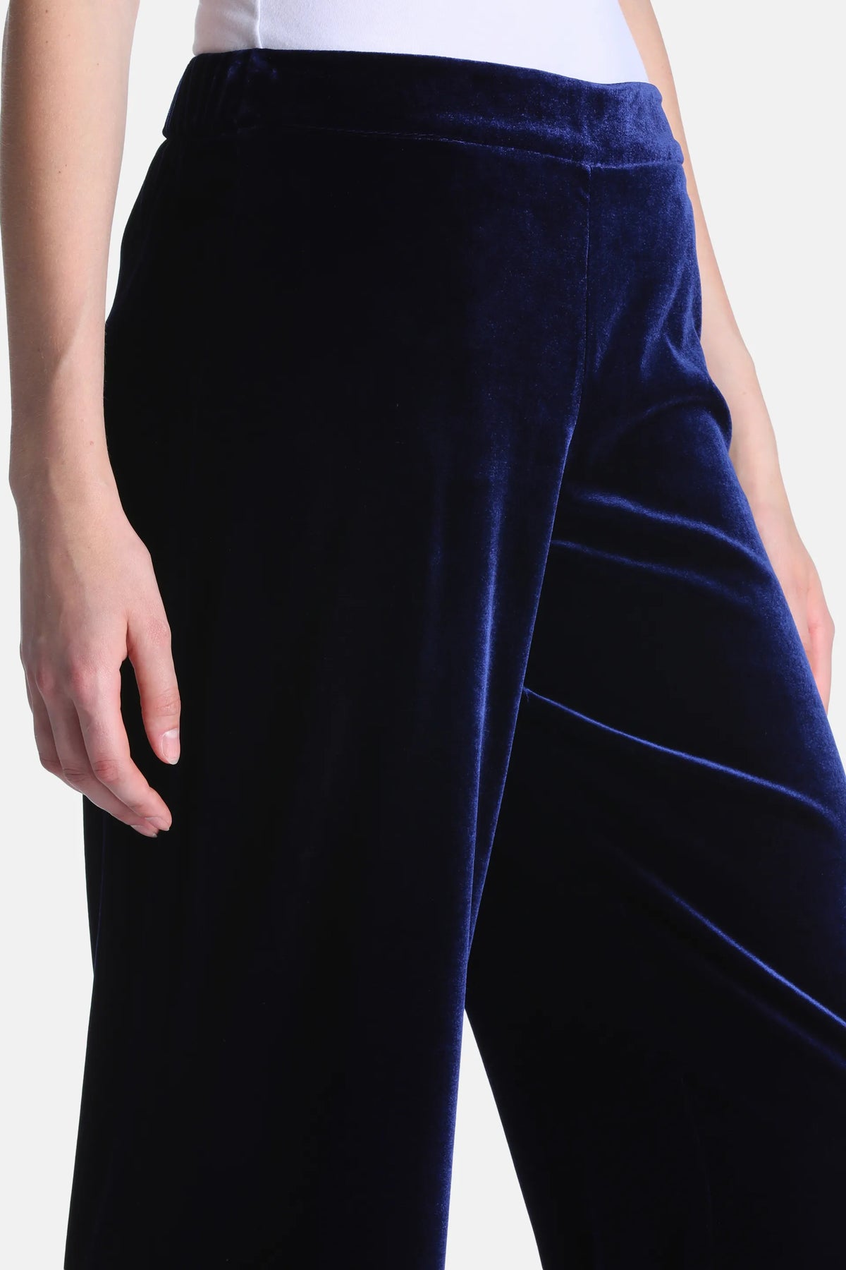 Luisa Spagnoli Blu Women Offida Elegant Regular-Fit Pants SKU: OFFIDA_1221 Image 03