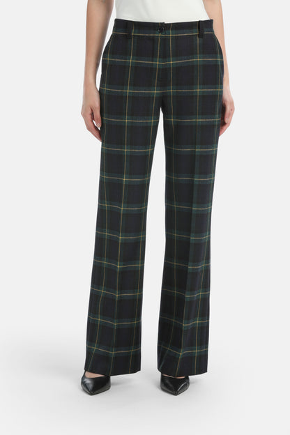 Luisa Spagnoli_Var Verde Blu_Oleggio - Wide-Leg Wool Trousers_OLEGGIO_3011_01