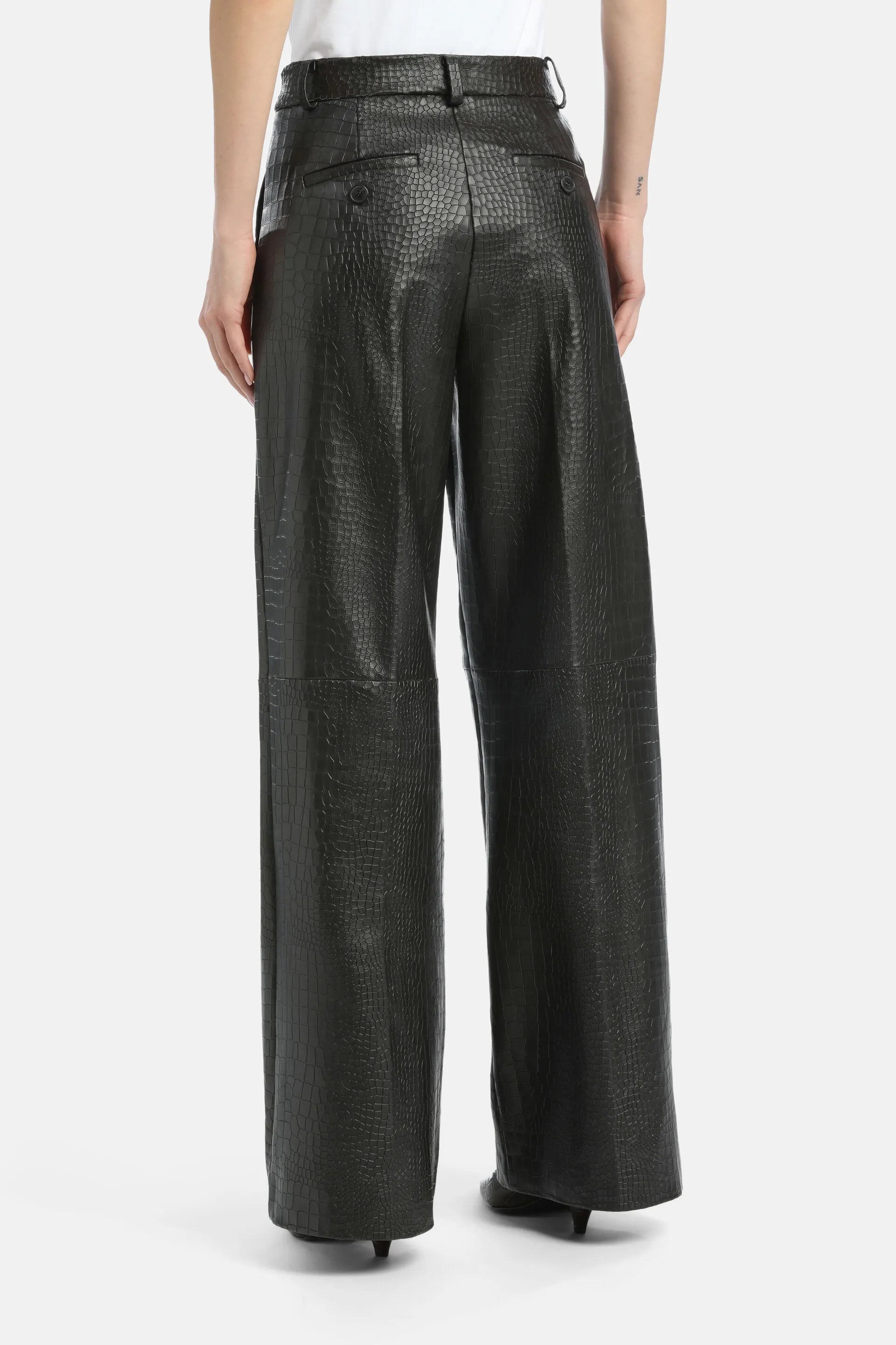 Luisa Spagnoli_Brown_Oleico - Leather Trousers Ð Fashion Show_OLEICO_0976_03