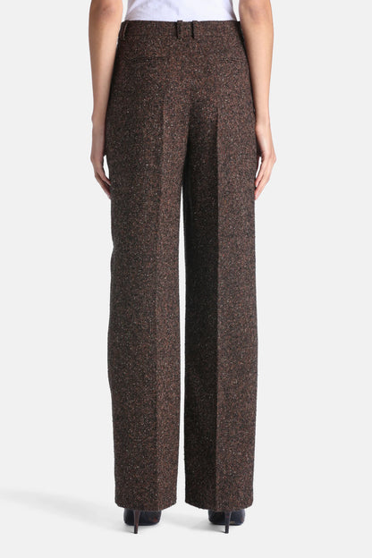 Luisa Spagnoli Var Marrone Women Olinda - Regular-Fit Pants with Pleats SKU: OLINDA_3404 Image 02