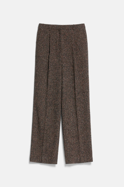 Luisa Spagnoli Var Marrone Women Olinda - Regular-Fit Pants with Pleats SKU: OLINDA_3404 Image 05