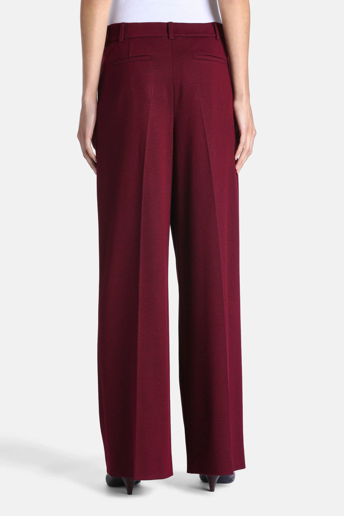Luisa Spagnoli Vinaccia Women Olite - Wide-Leg Pleated Pants SKU: OLITE_2453 Image 02