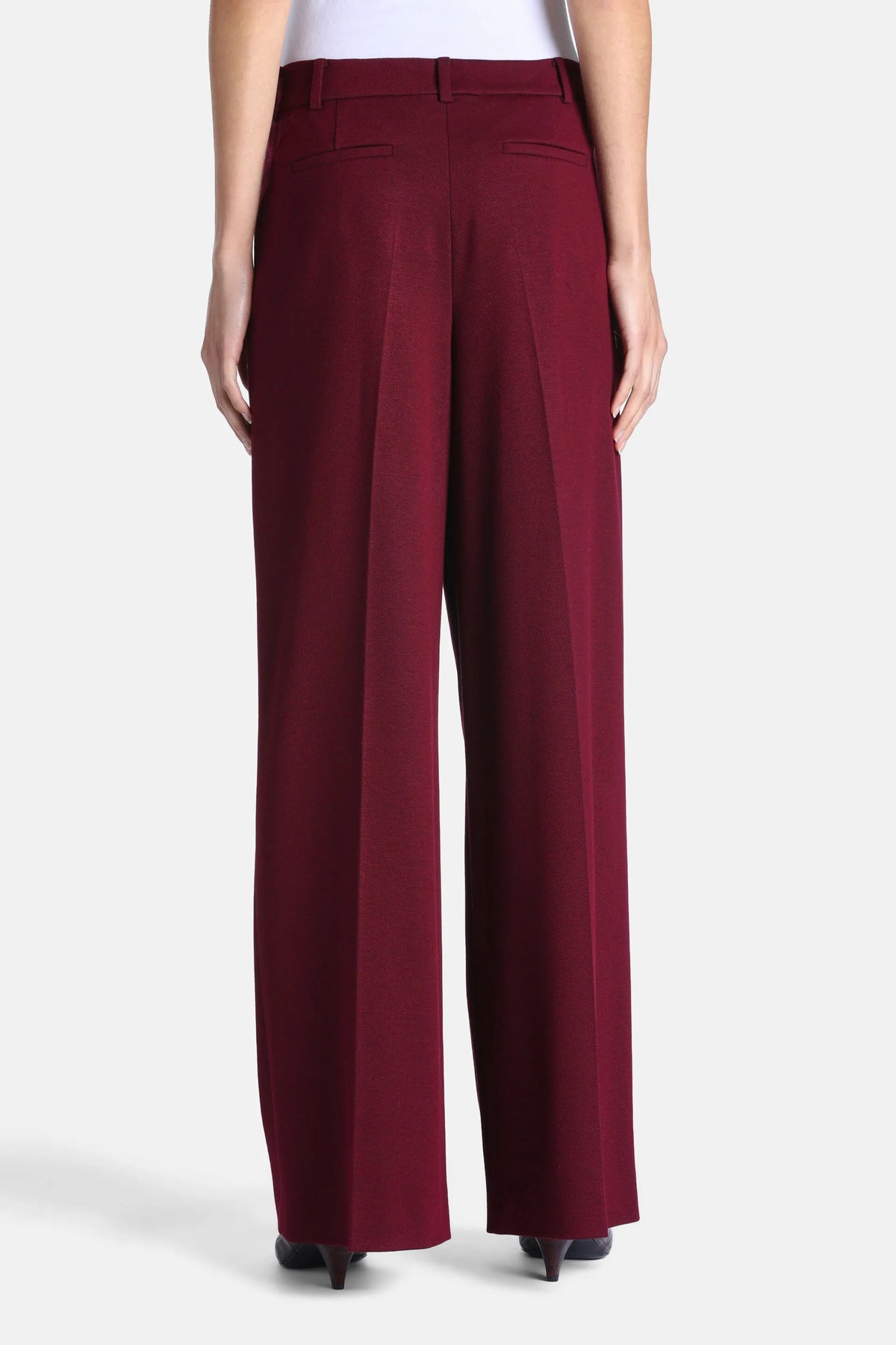 Luisa Spagnoli Vinaccia Women Olite - Wide-Leg Pleated Pants SKU: OLITE_2453 Image 02