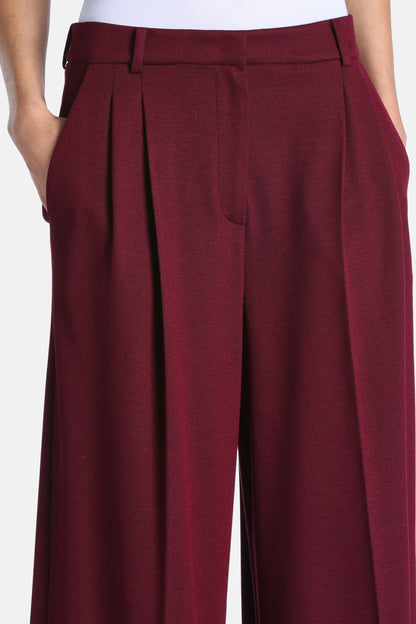 Luisa Spagnoli Vinaccia Women Olite - Wide-Leg Pleated Pants SKU: OLITE_2453 Image 03