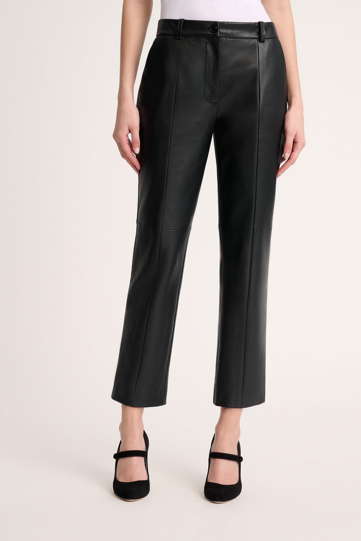 Omonimo Cropped Leather Pants_OMONIMO_0101_01