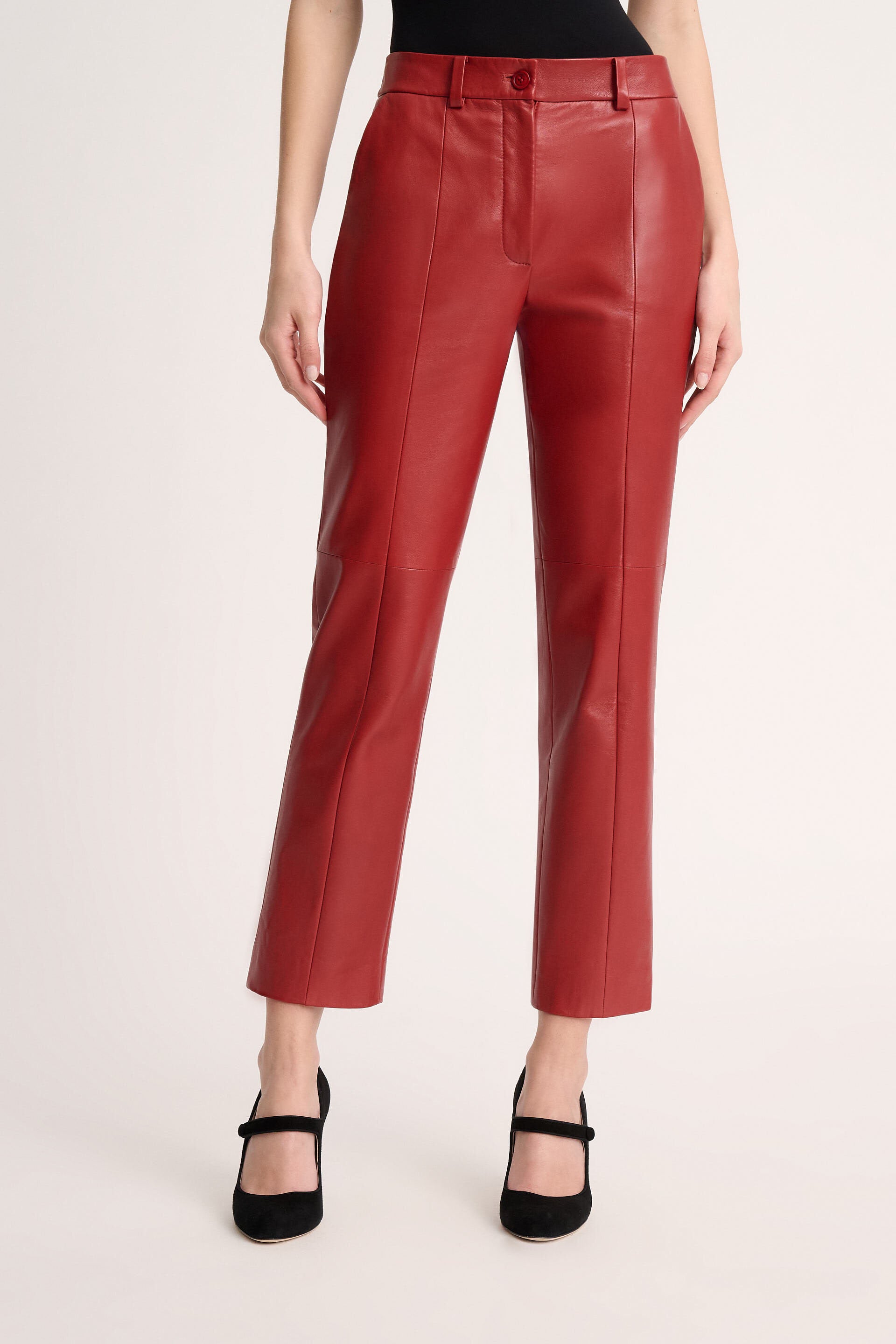 Omonimo Cropped Leather Pants_OMONIMO_1696_01