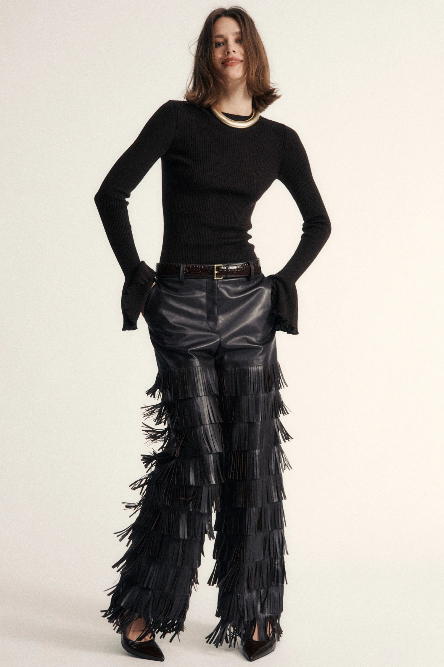 Luisa Spagnoli_Black_Onide - Leather Pants Ð Fashion Show_ONIDE_0978_05