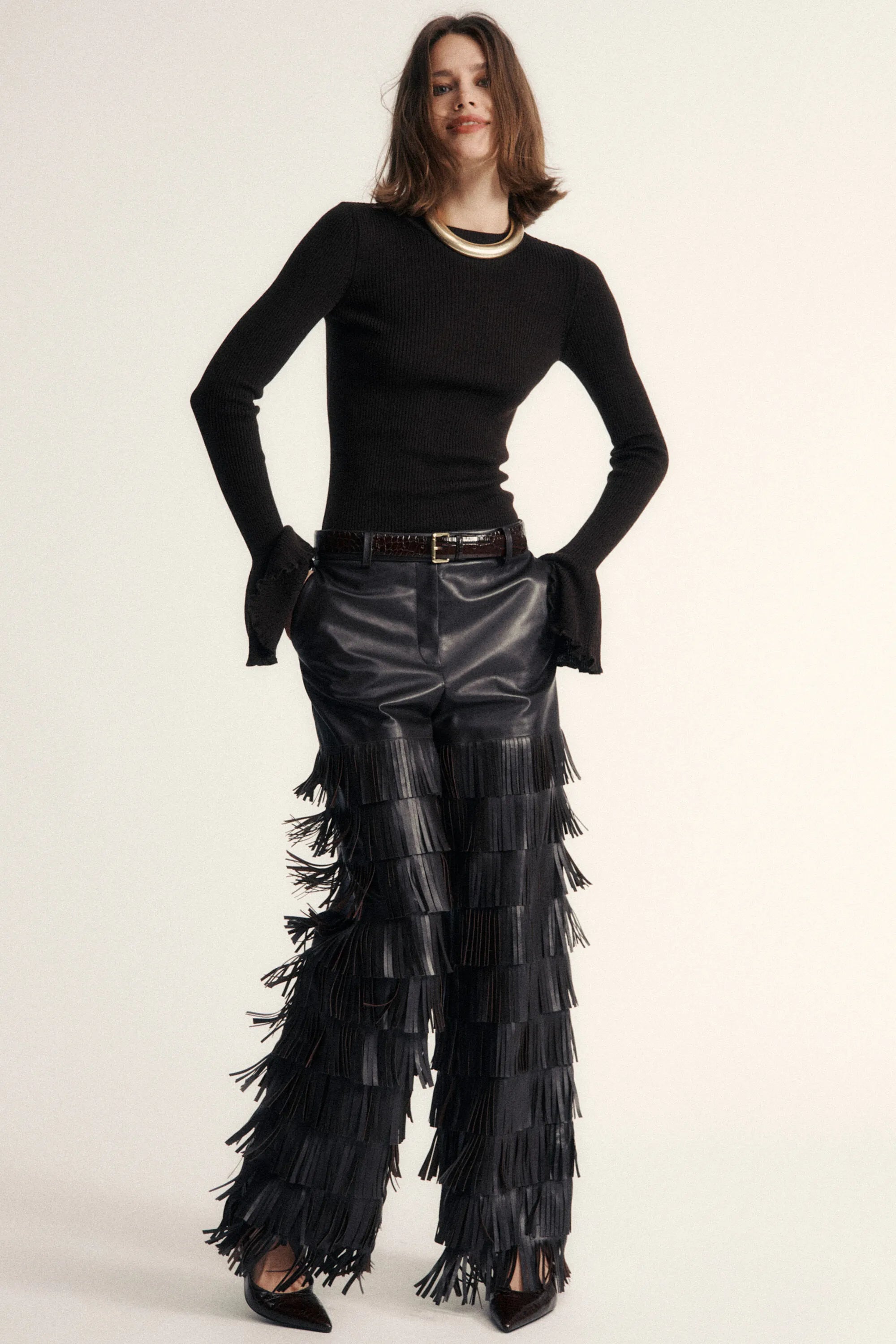 Luisa Spagnoli_Black_Onide - Leather Pants Ð Fashion Show_ONIDE_0978_05